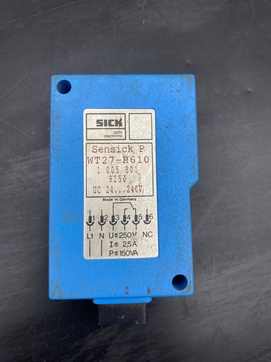 SICK SENSICK P WT27 - R610 1 005 801 PHOTOELECTRIC SENSOR - KLR Automation