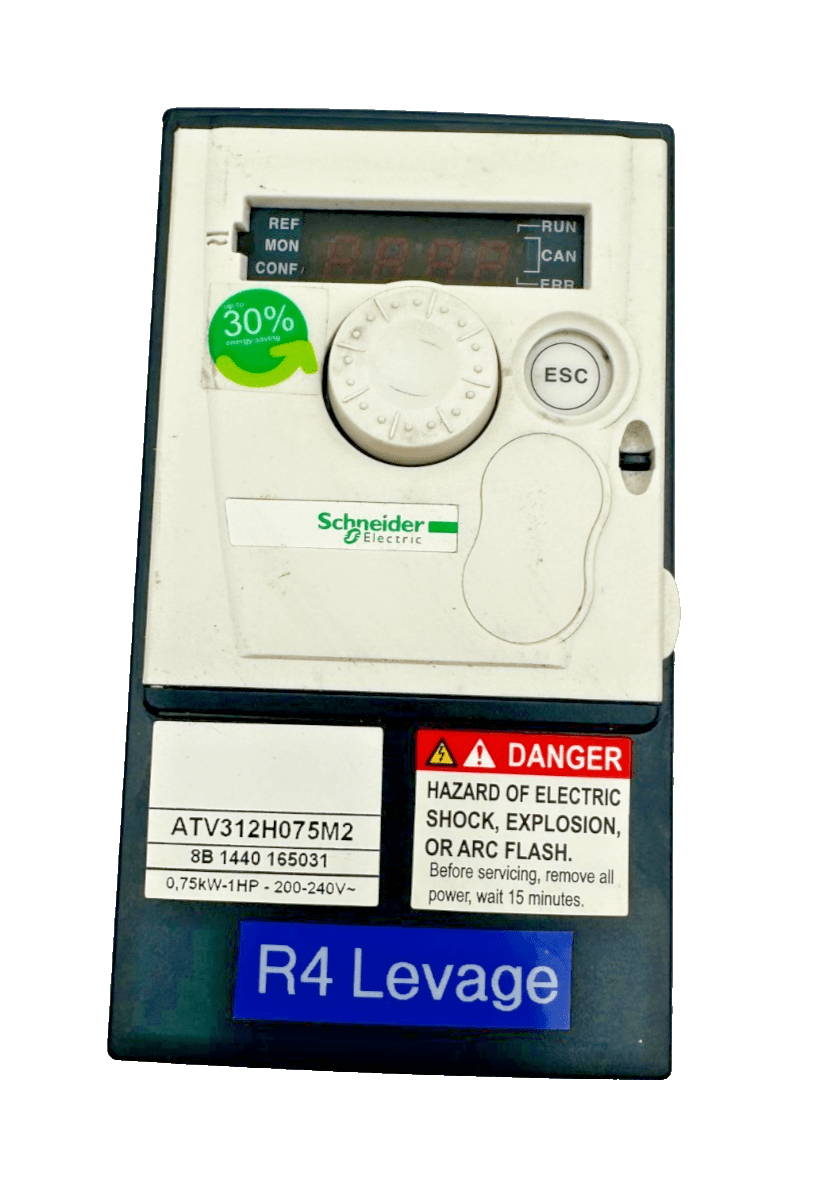 SCHNEIDER ELECTRIC ATV312H075M2 0.75kW 1HP 200 - 240V V5.1IE54 INVERTER - KLR Automation