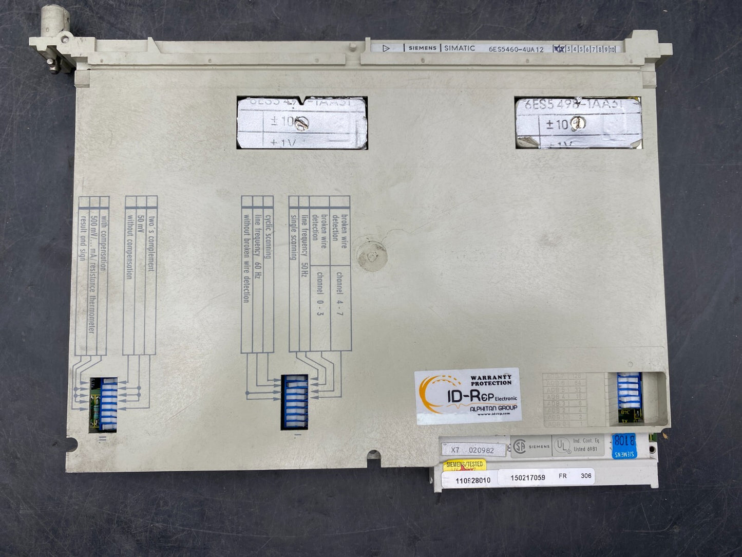 SIEMENS 6ES5460-4UA12 SIMATIC MODULE