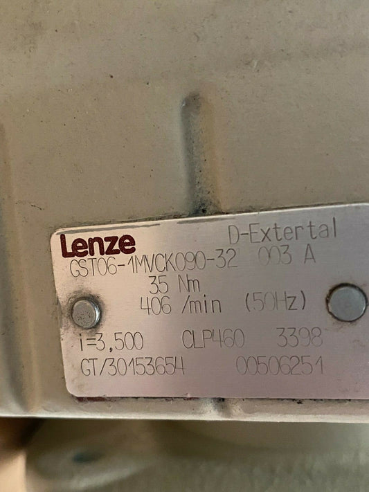Lenze  D-extertal Motor GST06-1MVCK090-32 VDE 0530 DERABR 090-32 14.448.10.1.0.8