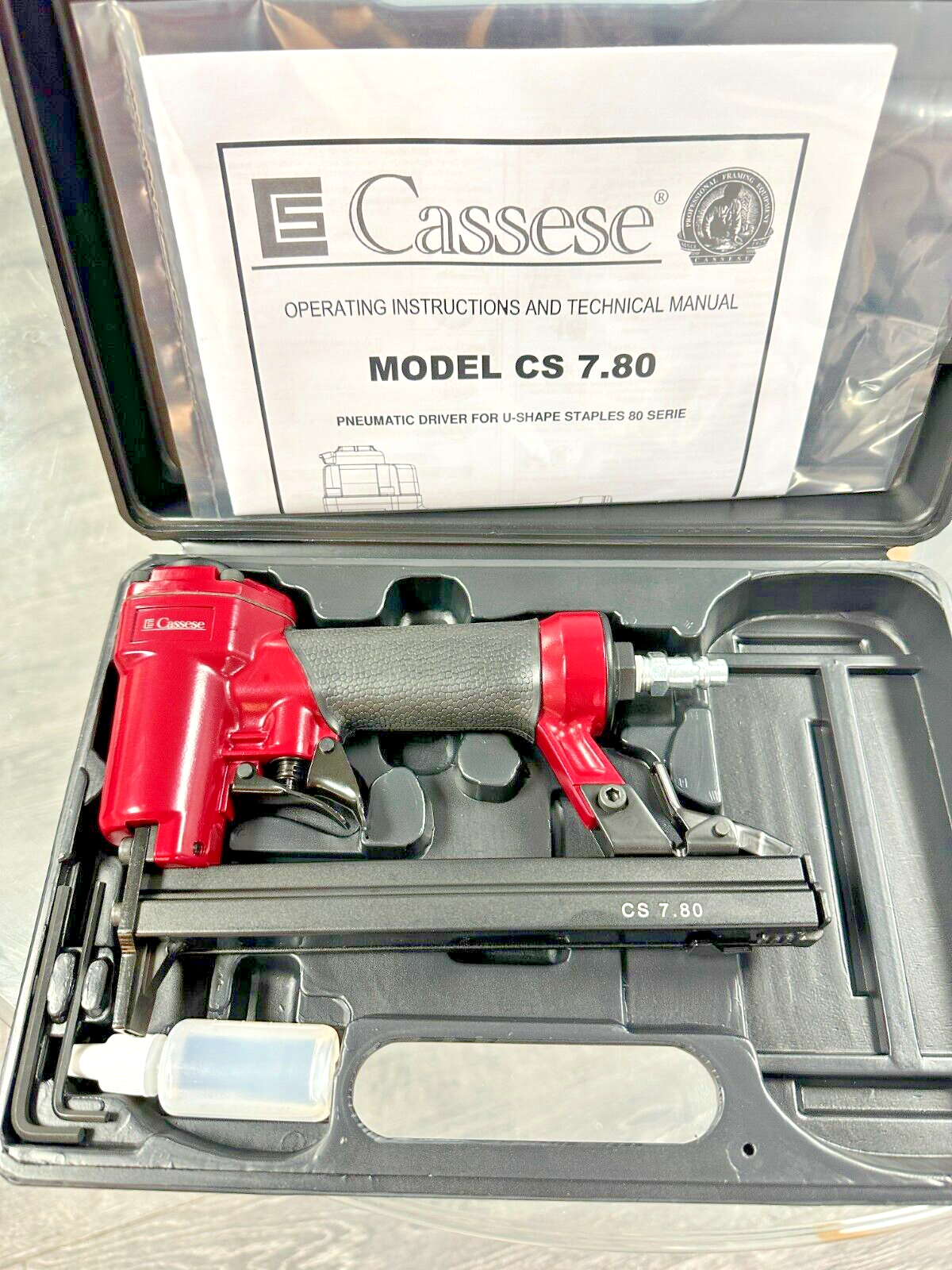 CASSESE CS780  Pneumatic Driver U-Shape Staplers 80 CS 7.80 Agrafage toiles