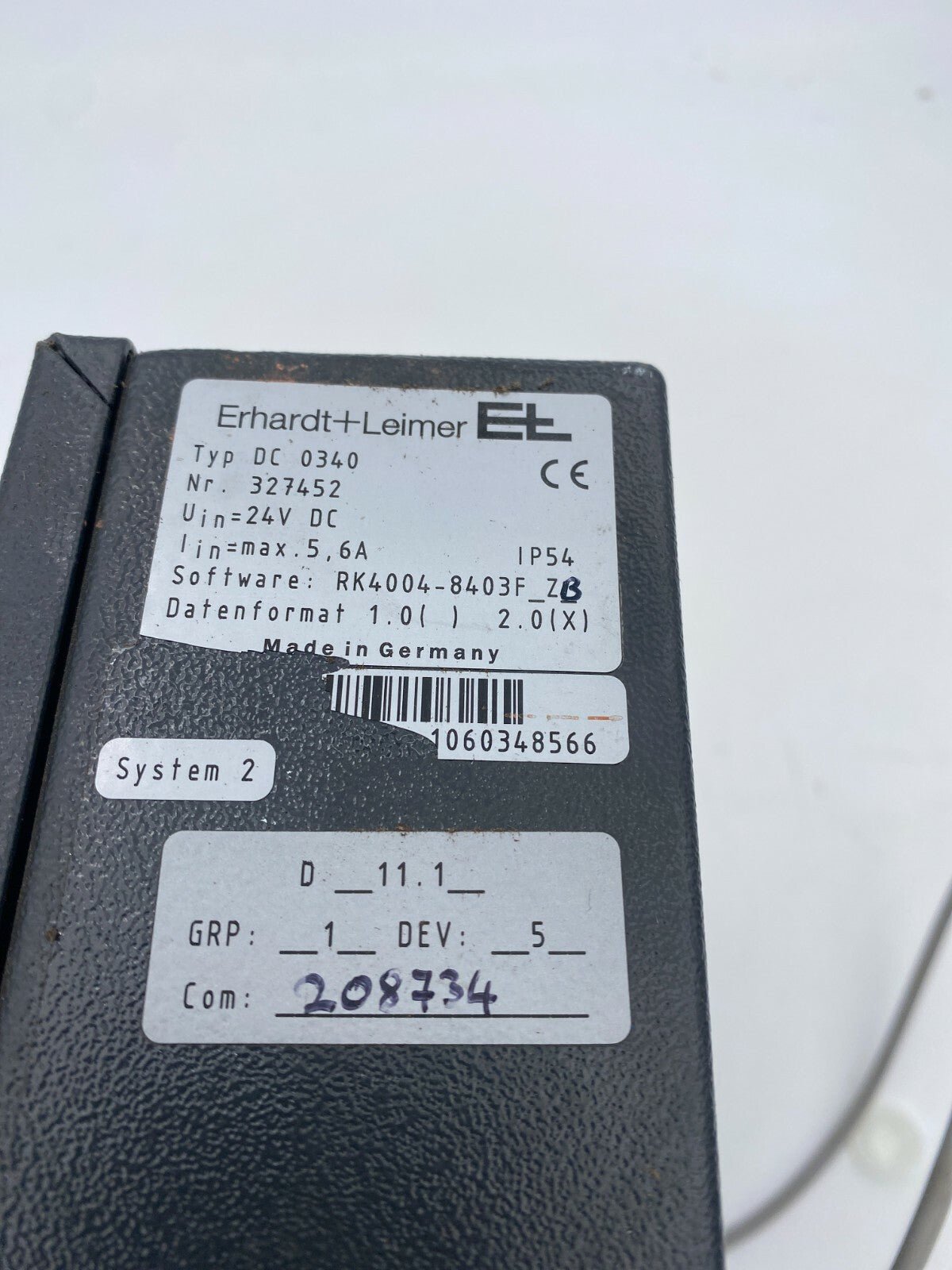 Erhardt+Leimer DC0340 Position Controller - KLR Automation