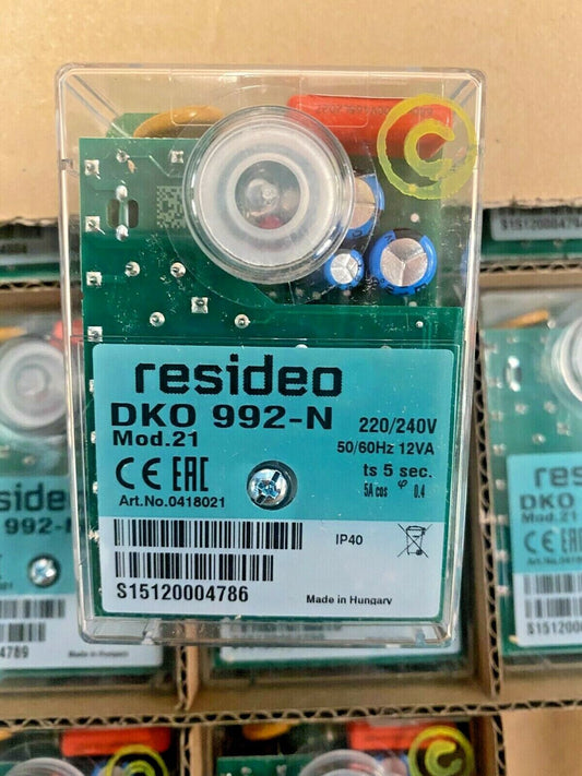 1 Pc X Honeywell 0418021 | Control Box DKO 992 Mod.21 RESIDEO 992 - N - KLR Automation