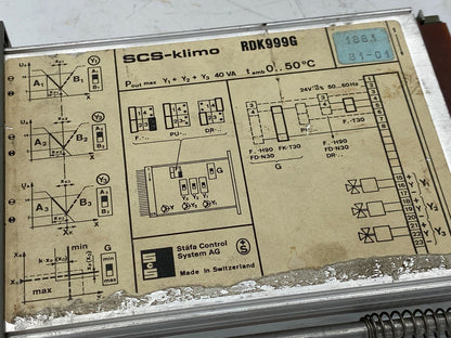 1pc x. SCS - Klimo RDK999G Controller ( see photo lost vis or no ) - KLR Automation