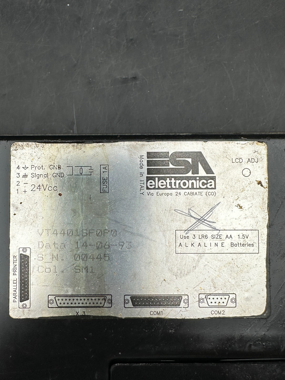 ESA Elettronica VT4401SF0P0 OPERATOR INTERFACE 22FUNCTION Panel control