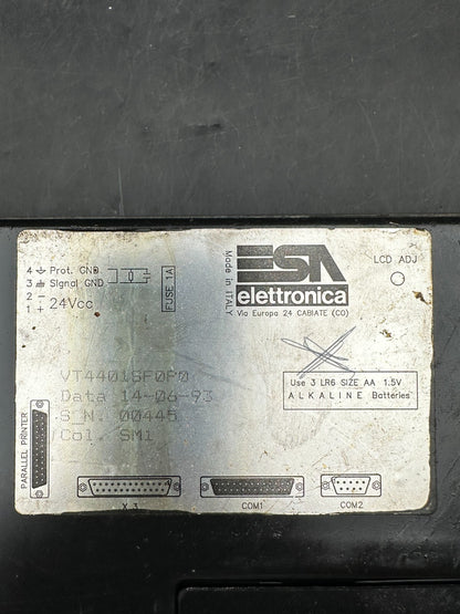 ESA Elettronica VT4401SF0P0 OPERATOR INTERFACE 22FUNCTION Panel control
