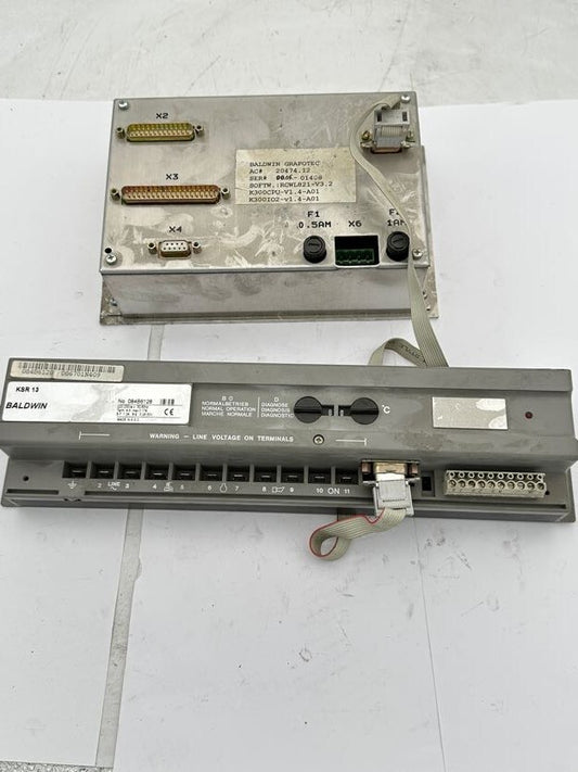 1pc x BALDWIN GRAFOTEC 20474.12 RGWL821 - V3.2 K300CPU - V1.4 - A01 + KSR 13 084B6128 - KLR Automation