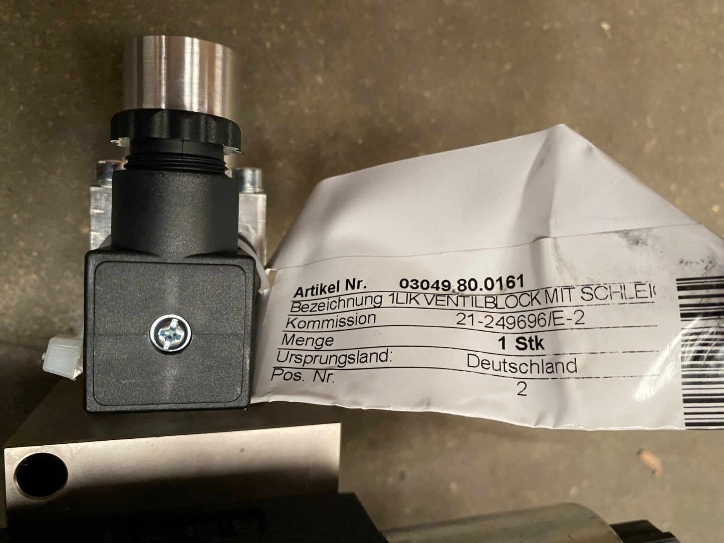 MPO 3000140 BARKSDALE 0417 - 651 PARKER D1VW026BNJW91 x3pc BLOC VENTILATION - KLR Automation