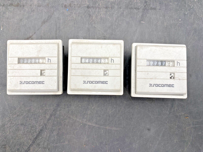 LOT DE 3 SOCOMEC 192Q5001 COMPTEUR HORAIRE 24VAC 50Hz