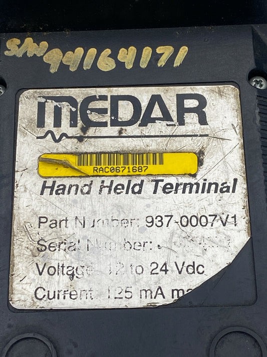 937-0007V1 WELDING TECHNOLOGY CORP MEDAR 9370007V1 HANDHELD TERMINAL 125MA MAX 1