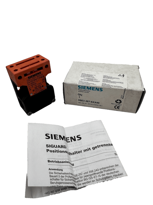 5pc x SIEMENS 3SE3257 - 6XX40 POSITION SWITCH SANS AIGUILLE - KLR Automation