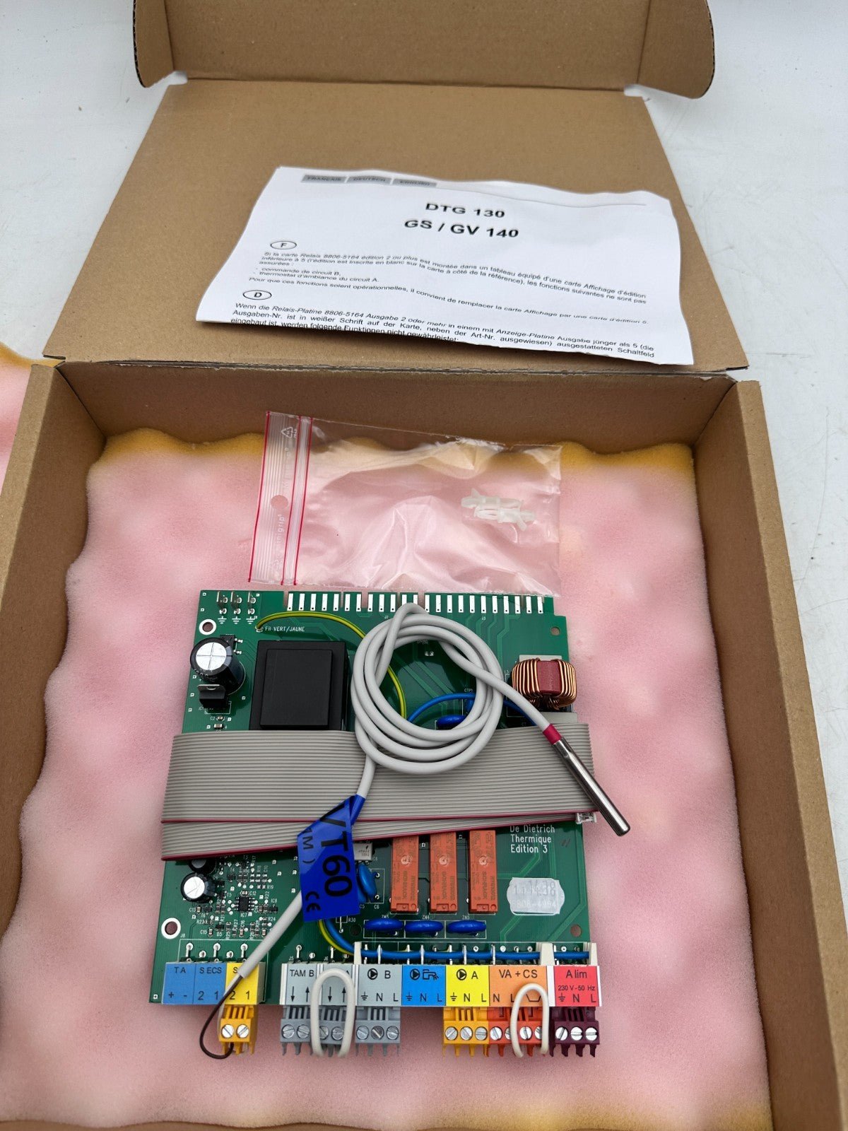 DE DIETRICH 88065564 CARTE RELAIS BASE NEUVE DTG 130 - KLR Automation