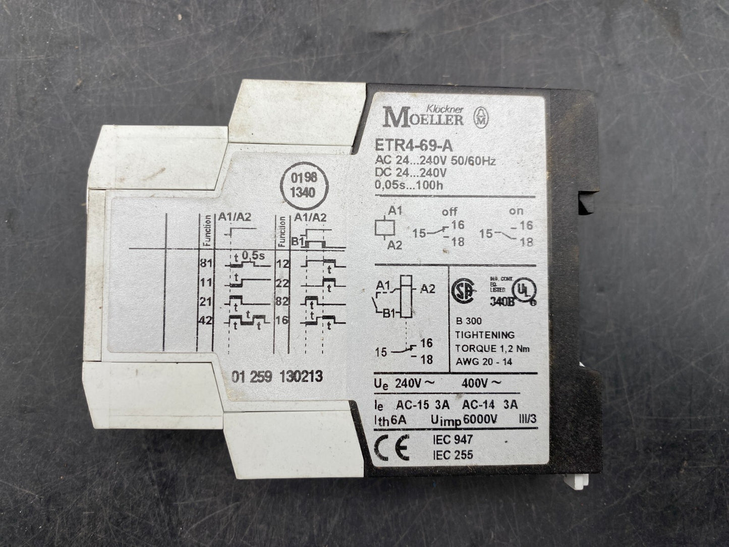 MOELLER ETR4 - 69 - A 24/240V 50/60Hz - KLR Automation