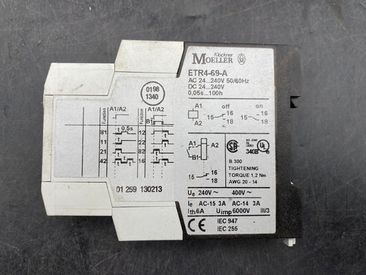 MOELLER ETR4 - 69 - A 24/240V 50/60Hz - KLR Automation