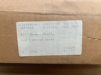 PCB 1 DRIVER BOARD B011 - 8714 M3030 391.01 - 01 - 84 - 00 - 000. 118714 118713 PCB1 - KLR Automation