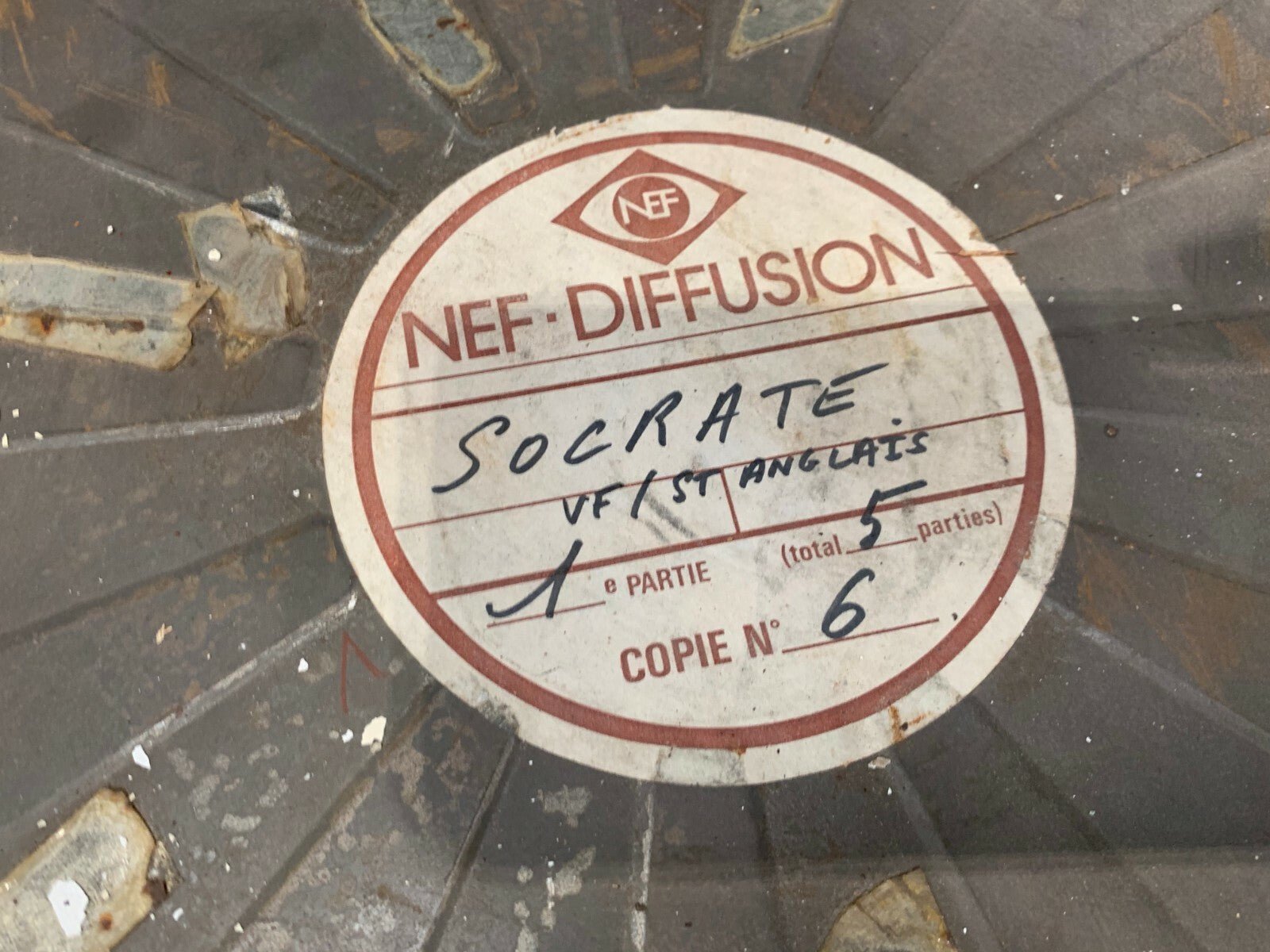 Old RARE Film Band 35mm Lot de 4 x Socrate film n 1, 2 , 3 ,4 NEF - DIFFUSION - KLR Automation