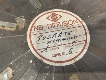 Old RARE Film Band 35mm Lot de 4 x Socrate film n 1, 2 , 3 ,4 NEF - DIFFUSION - KLR Automation