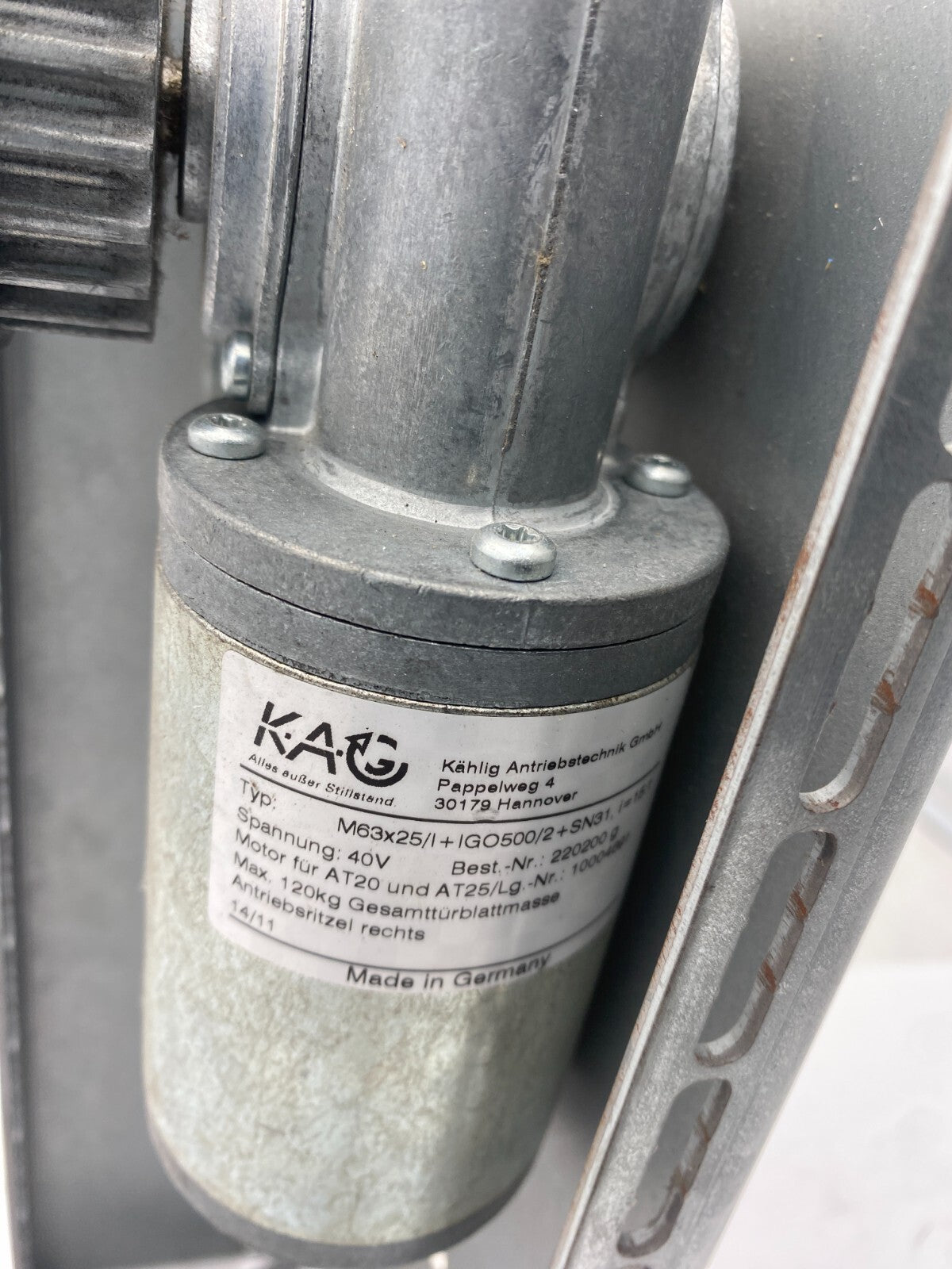1pc x KAO M63X25/L+IGO500/2+SN31 SERVO MOTOR FOR AT20/AT25 OTIS F - FAA24350BE - KLR Automation