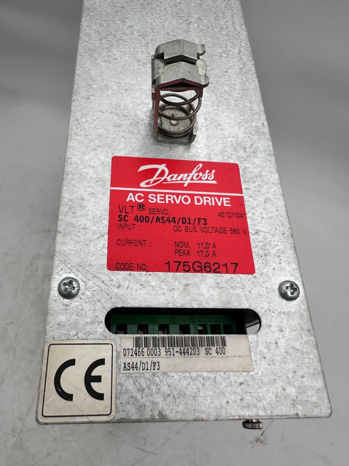 PARKER DANFOSS COMPAX 0500 - M SC 400/AS44/D1/F3 951 - 100200 AC SERVO DRIVE - KLR Automation