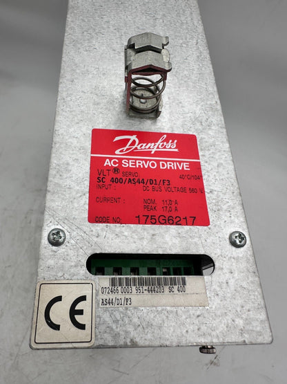 PARKER DANFOSS COMPAX 0500 - M SC 400/AS44/D1/F3 951 - 100200 AC SERVO DRIVE - KLR Automation