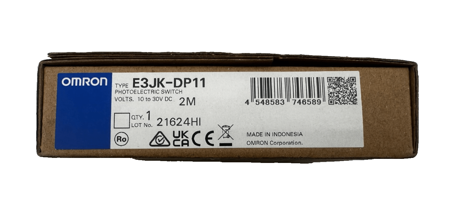 OMRON E3JK - DP11 PHOTOELECTRIC SWITCH 10 TO 30VDC 2M x1pc - KLR Automation