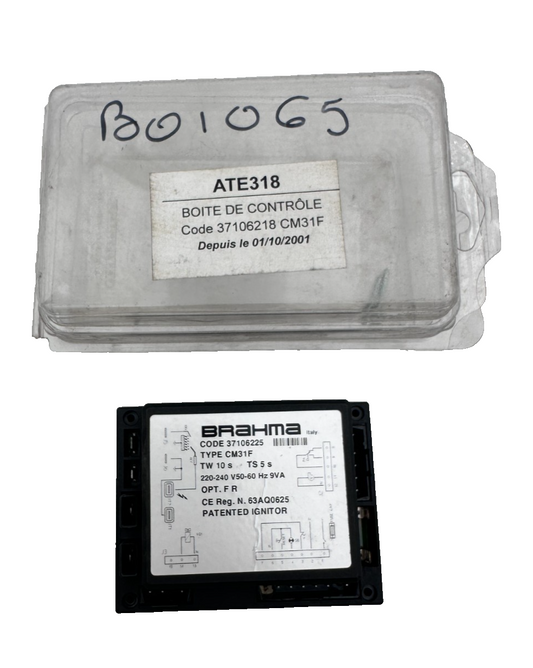BRAHMA 37106225 TYPE CM31F TW 10s TS 5s 220-240V 9VA BOITE DE CONTROLE