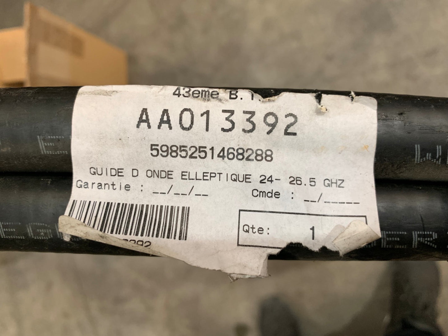 EWP132 - 144 HELIAX Premium Elliptical Waveguide 14.4 - 15.35 GHz ANDREW *see photo - KLR Automation