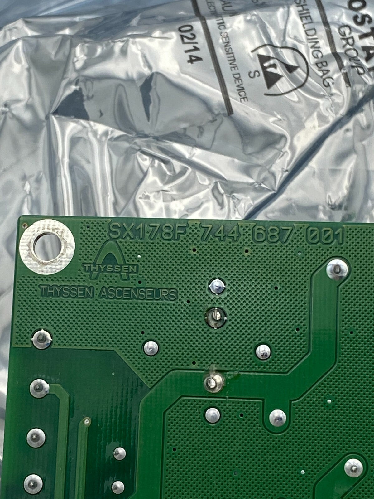 Elevator Lift card Thyseen Control PCB SX178F 744687001