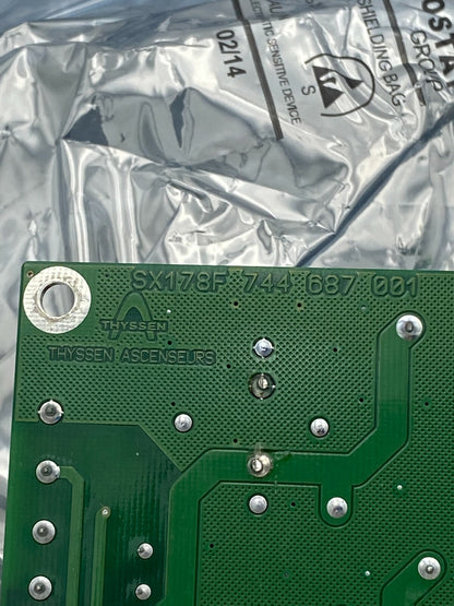 Elevator Lift card Thyseen Control PCB SX178F 744687001