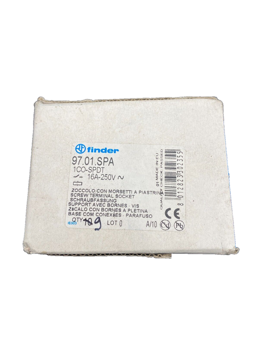 FINDER 97.01.SPA 1CO-SPDT 16A 250V SUPPORT AVEC BORNES x9pc