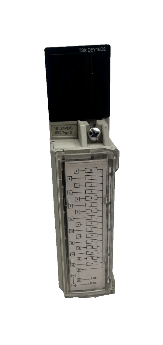 SCHNEIDER ELECTRIC TSXDEY16D2 PV:04 RL:05 16I 24VDC SINK TR.BLK + TSXBLY01 - KLR Automation