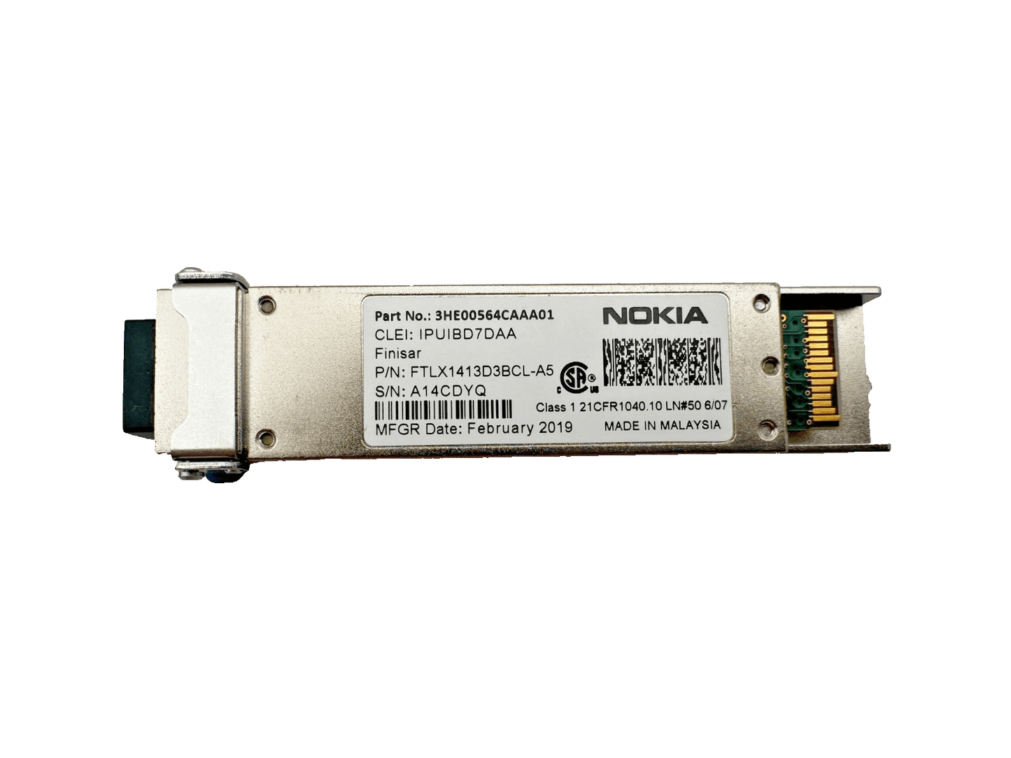 NOKIA FTLX1413D3BCL - A5 3HE00564CAAA01 EMETTEUR RECEVEUR - KLR Automation