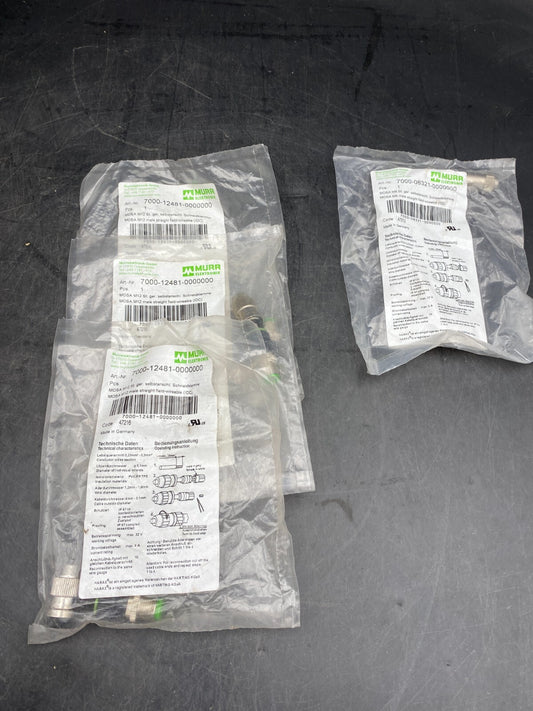 LOT DE 3 MURR ELEKTRONIK 7000-12481-0000000 + 1pc x 7000-08321-0000000
