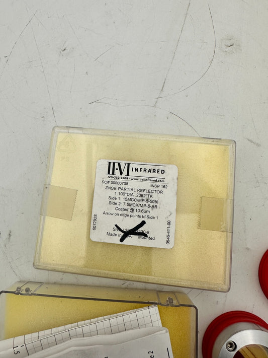 INFRARED ZNSE PARTIAL REFLECTOR 0546-411-00 1.100’’DIA 2362’’TK SOTK SO#30000708