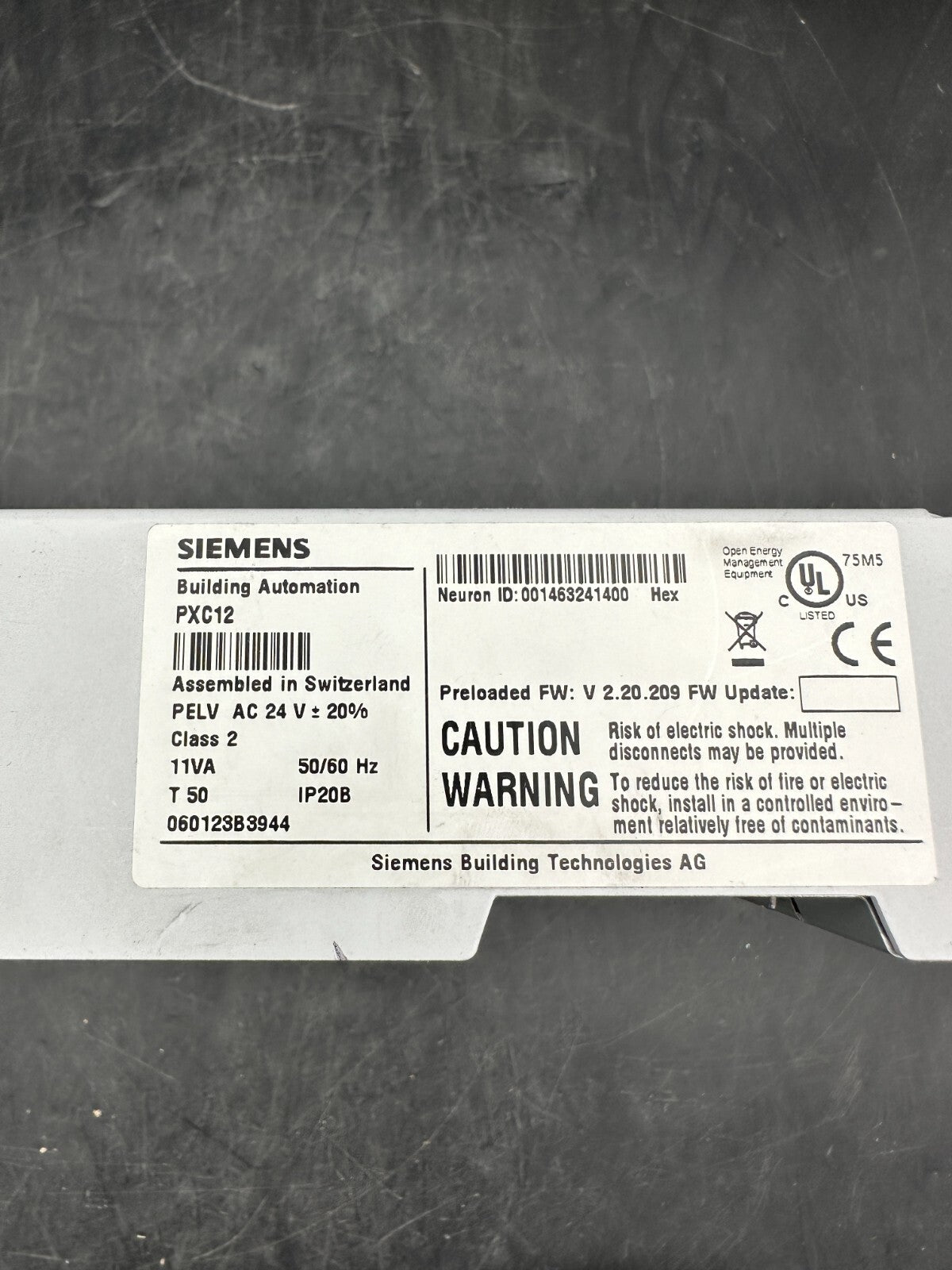 1 Pc x Siemens Siemens PXC12 Controller - KLR Automation