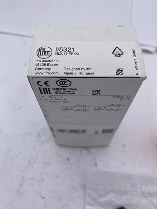 1pc x IFM ELECTRONIC II5321 IIE2015 - FRKG INDUCTIVE SENSORS - KLR Automation