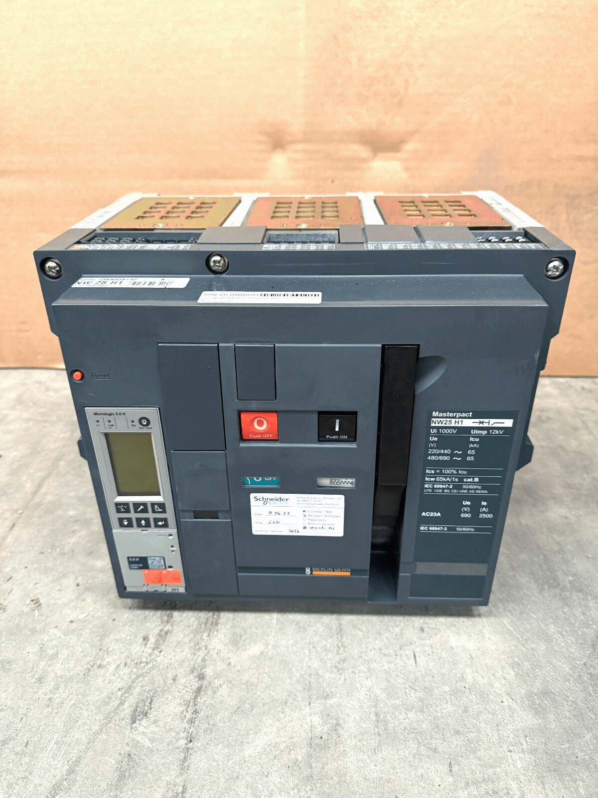 SCHNEIDER Masterpact NW25H1 MICROLOGIC 5.0H NW25 H1 REVISE + UPGRADE - KLR Automation