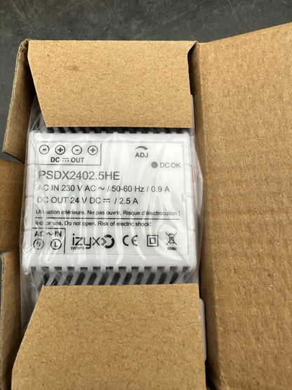 Izyx Systems PSDX2402.5HE | Alimentation rail DIN 3M 230V AC