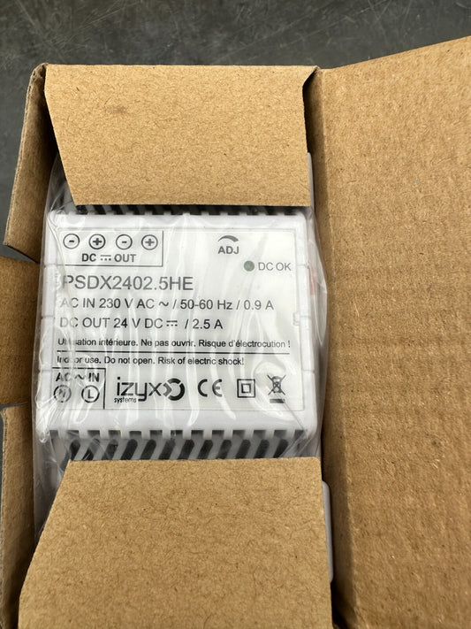 Izyx Systems PSDX2402.5HE | Alimentation rail DIN 3M 230V AC