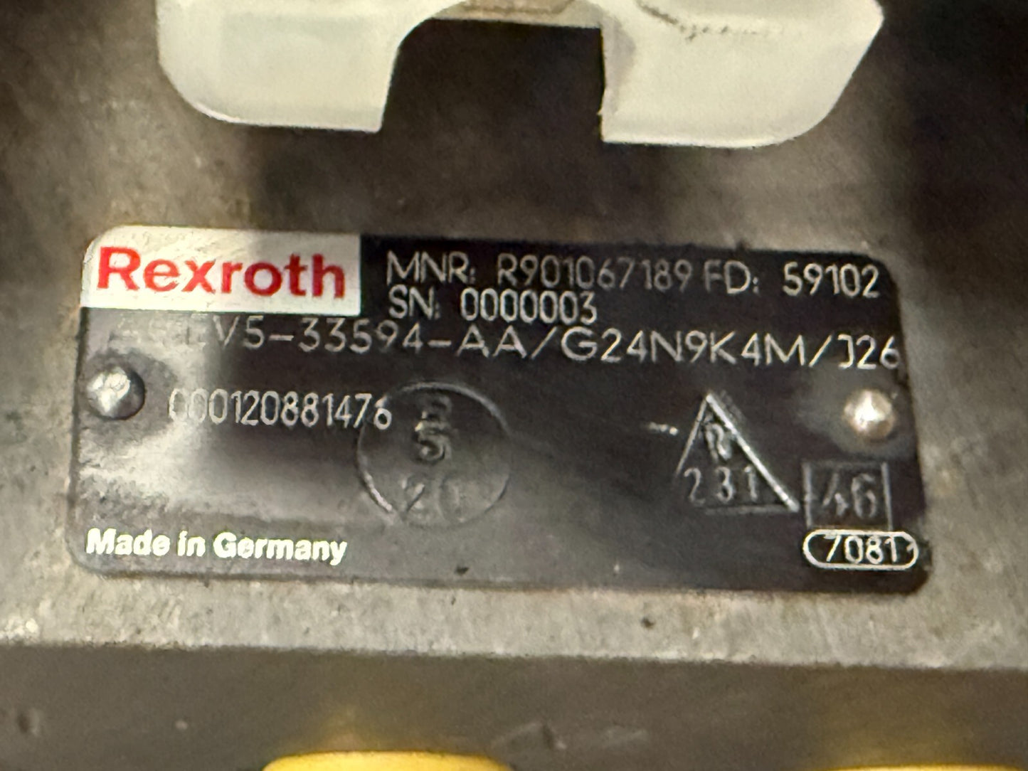 R901067189   Bosch Rexroth  valve agev5-33594-aa/g24n9k4m/j26