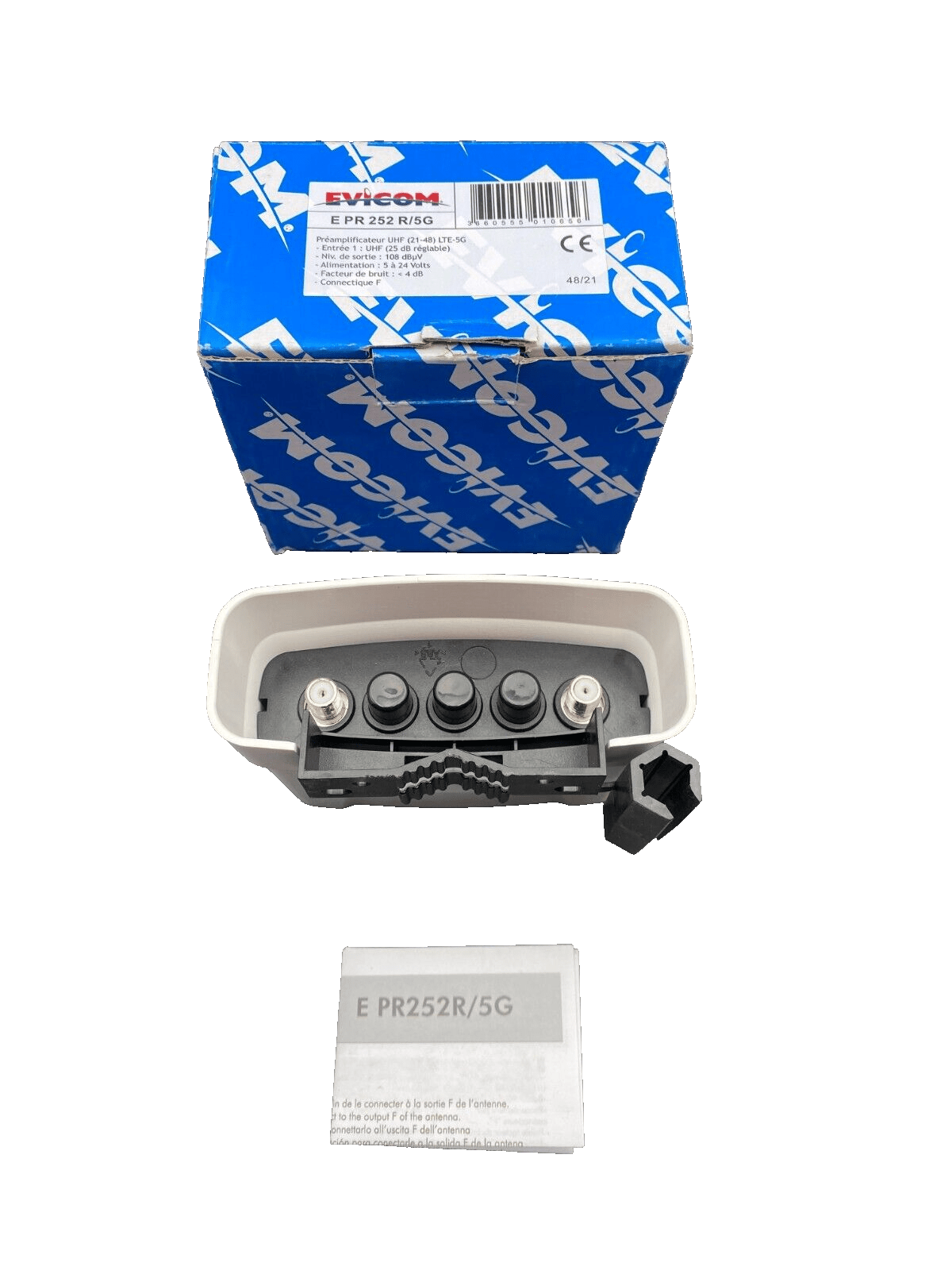 EVICOM E PR 252 R/5G PREAMPLIFICATEUR UHF (21 - 48) LTE - 5G x1pc - KLR Automation