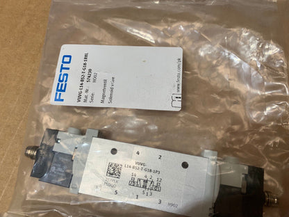 3 x Festo Solenoid valve VUVG - L14 - B52 - T - G18 - 1P3 566500 - KLR Automation