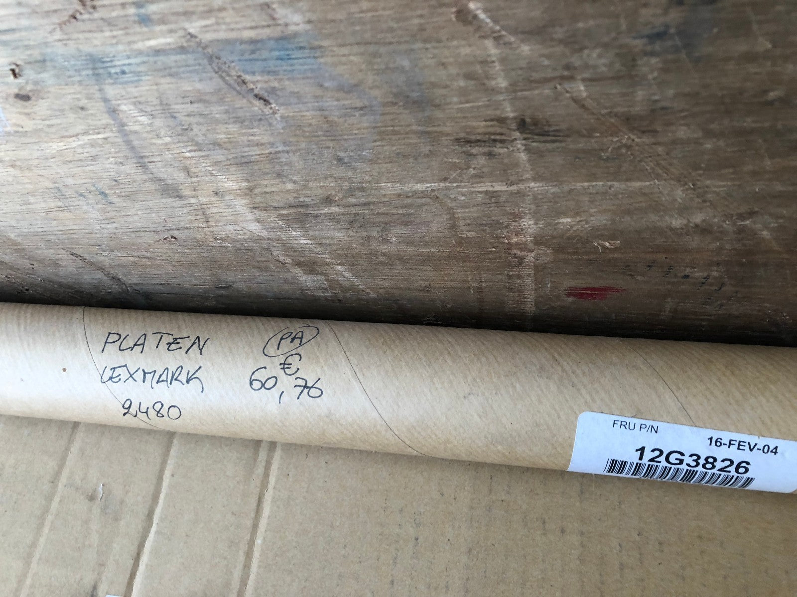 LEXMARK 12G3826  PLATEN 2480