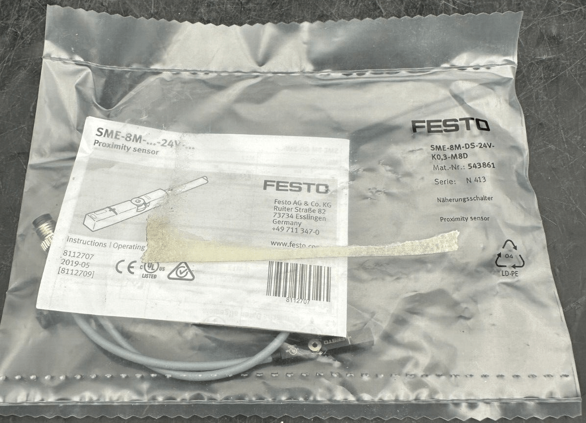 FESTO LOT DE 6 CAPTEURS DE PROXIMITE 574334 543862 543861 - KLR Automation
