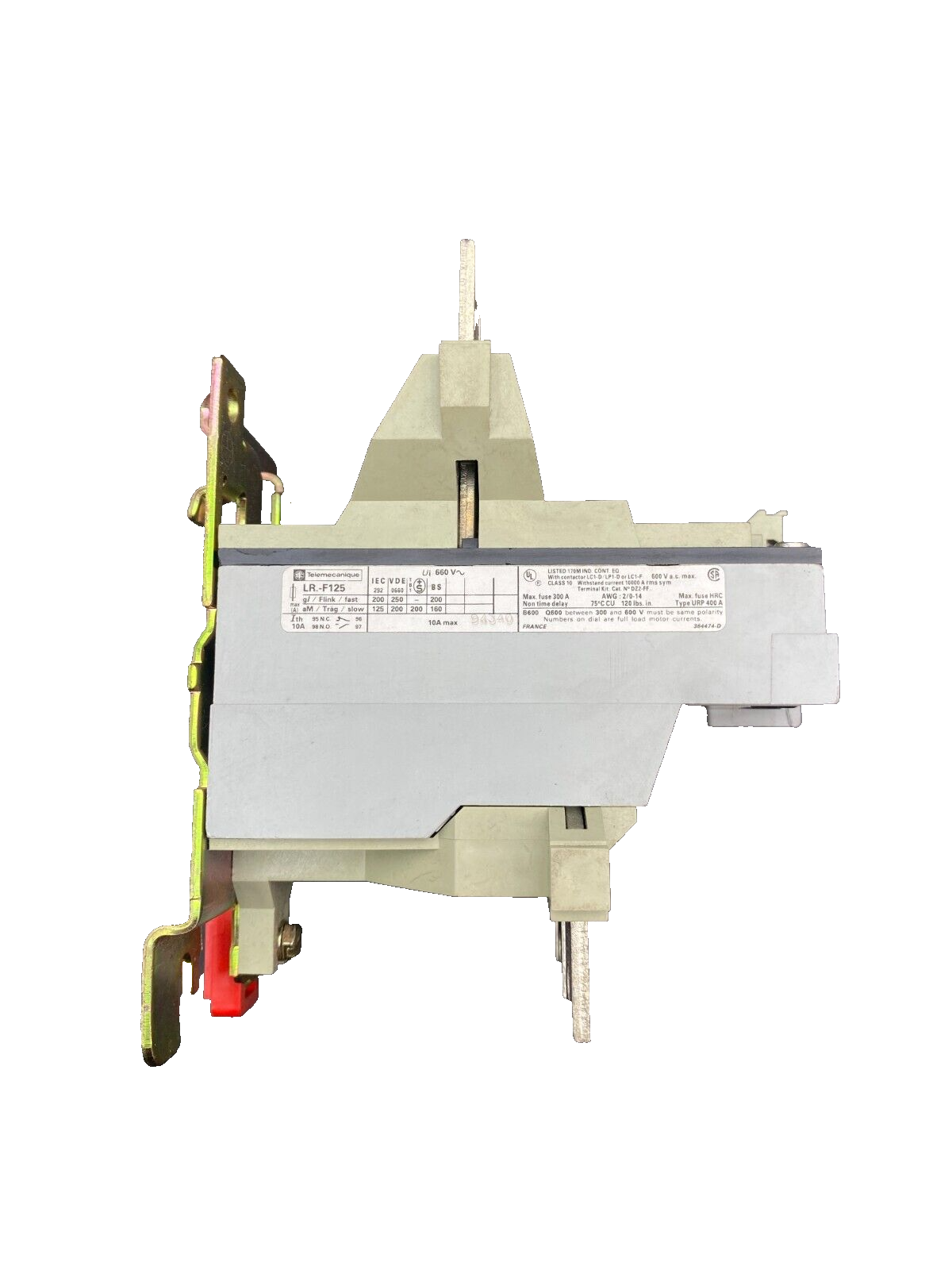 TELEMECANIQUE LR1F125 012822 RELAIS THERMIQUE