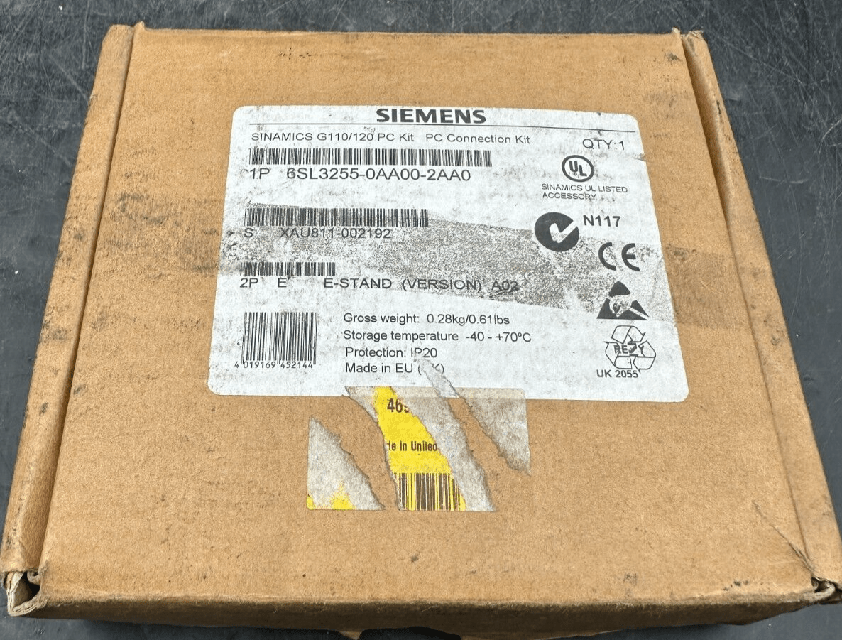 SIEMENS 6SL3255 - 0AA00 - 2AA0 SINAMICS G110/120 PC KIT PC CONNECTION KIT - KLR Automation