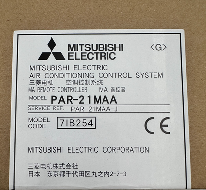 MITSUBISHI ELECTRIC PAR-21MAA PAR-21MAA-J 7IB254 MA REMOTE CONTROLLER