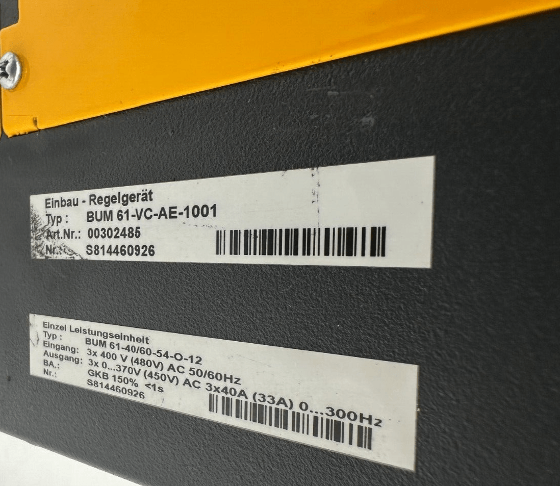 BAUMULLER BUM61 - VC - AE - 1001 BUM61 - 40/60 - 54 - O - 12 00302485 - KLR Automation