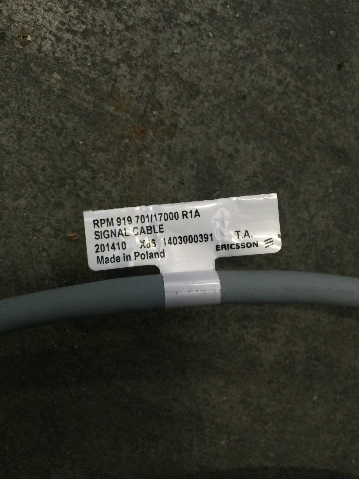 Ericsson signal cable RPM 919 701/17000 R1A - KLR Automation