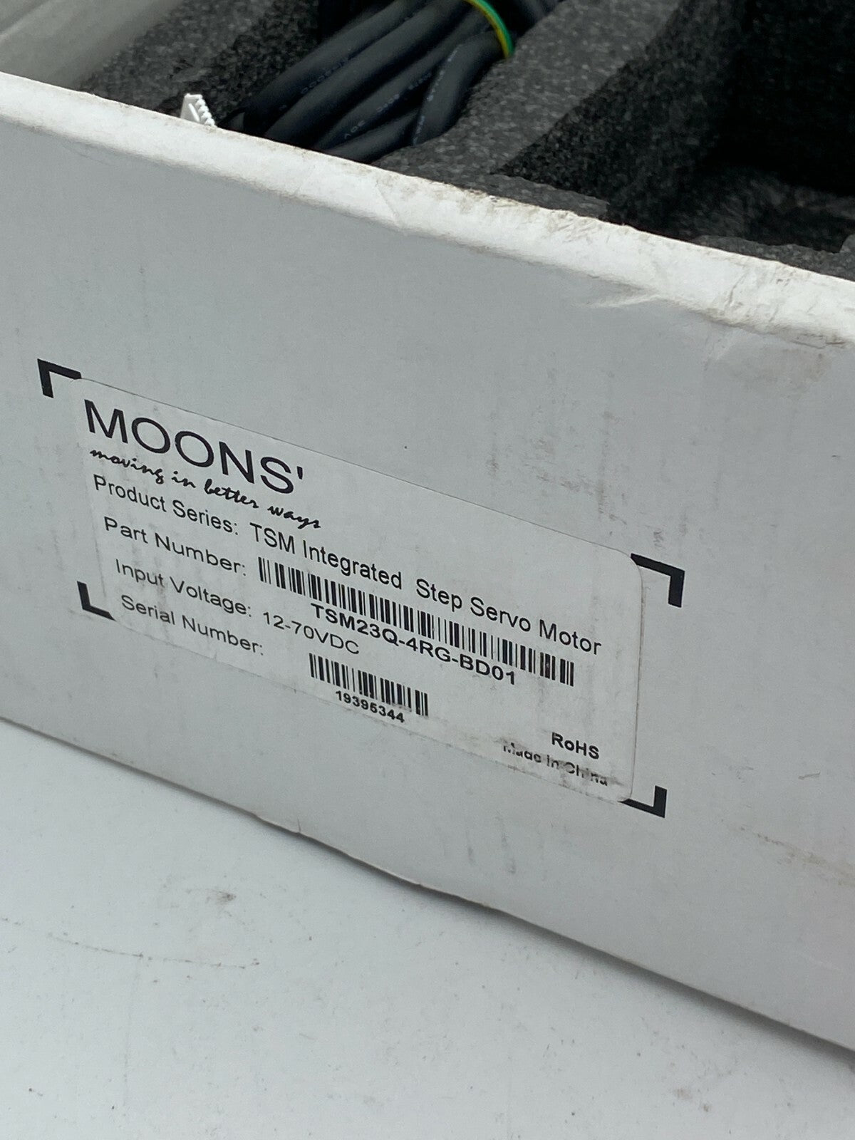TSM23Q - 4RG - NEMA 23 Integrated StepSERVO™ Motor Programming Modbus/RTU MOONS' - KLR Automation